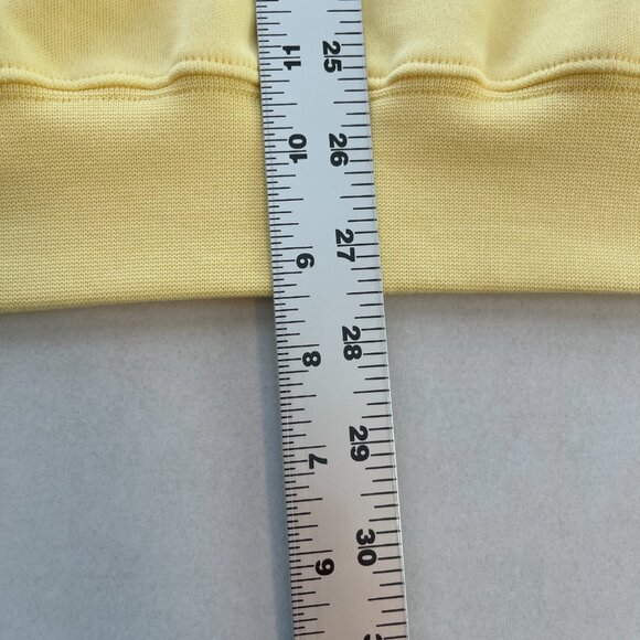Masters Crewneck Sweatshirt Mens Large Yellow Long Sleeve Lightweight Golf - Picture 8 of 10
